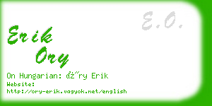 erik ory business card